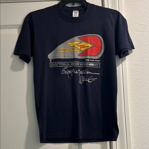 Vintage 1987 Harley-Davidson Men’s Blue Daytona Bike Week Graphic Tee